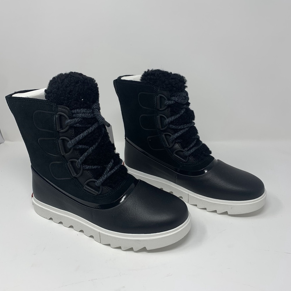 Sorel Joan of Arctic Next Lite Boots Women's 8.5 Black Sea Salt Waterproof S0634